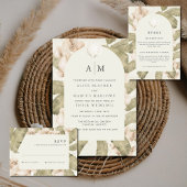 Carte D'accompagnement Elegant Botanical Garden Wedding