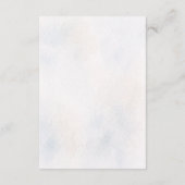 Carte D'accompagnement Elegant Botanical Wedding Details Card (Dos)