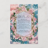 Carte D'accompagnement Élégant bouquet floral Rosy Mariage (Devant)