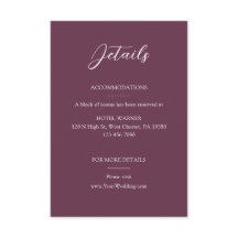 Elegant Bourgogne Détails du Mariage