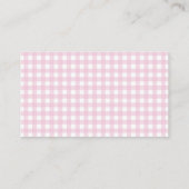 Carte D'accompagnement Elegant Bow Coquette Livres pour Baby shower (Dos)