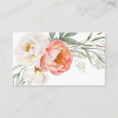 Carte D'accompagnement Élégant Broche florale Raffin Script (Dos)