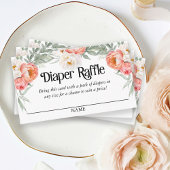 Carte D'accompagnement Élégant Broche florale Raffin Script