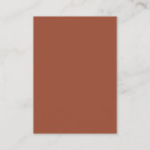 Carte D'accompagnement Élégant Brown Foliage Automne QR Code RSVP (Dos)