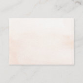 Carte D'accompagnement Elegant Calligraphy Minimalist Wedding Information (Dos)