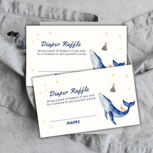 Carte D'accompagnement Elégant Canard Stars Baleine Déchets Baby shower R