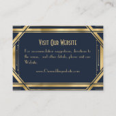 Carte D'accompagnement Élégant chic Great Gatsby Détails Mariage Enclos (Devant)