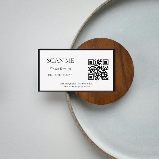 Carte D'accompagnement Élégant & Chic mariage monogramme de crête botaniq