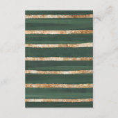 Carte D'accompagnement Elégant Chute Citrouille Verdure Doré Déchets Raff (Dos)