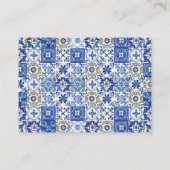 Carte D'accompagnement Elégant citrons Floral Mosaic Détails du Mariage (Dos)