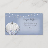 Carte D'accompagnement Élégant Citrouille Bébé Déchets Raffle Dusty Bleu (Devant)