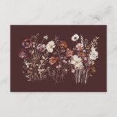 Carte D'accompagnement Élégant Citrouille de automne Mariage (Dos)