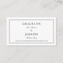 Élégant Classic Black & White Mariage Website