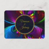 Carte D'accompagnement Elegant Classic Modern Floral Pattern #902 Wedding (Dos)