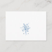 Carte D'accompagnement Élégant Code QR de Réponse pour Mariage Botanique (Dos)