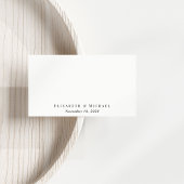 Carte D'accompagnement Elégant Code QR Mariage RSVP