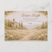 Carte D'accompagnement Elegant Countryside Garden  Diapper Raffle  (Devant)