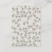 Carte D'accompagnement Elégant Dusky Deer Floral Crest Mariage Website (Dos)