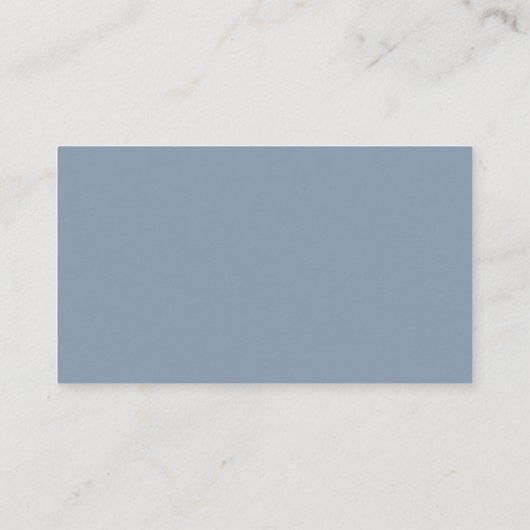 Carte D'accompagnement Elégant Dusty Blue RSVP QR Code Mariage (Dos)