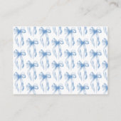 Carte D'accompagnement Elégant Dusty Blue Tying La Fête des mariées Knot (Dos)