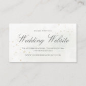 Carte D'accompagnement Elégant Eucalyptus Greenery Gold Mariage site Web (Devant)