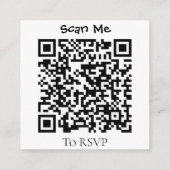 Carte D'accompagnement Elégant Eucalyptus Greenery Mariage QR Code Card (Dos)