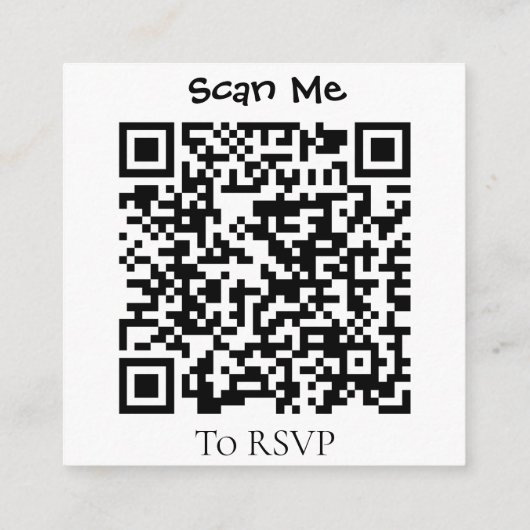 Carte D'accompagnement Elégant Eucalyptus Greenery Mariage QR Code Card (Dos)