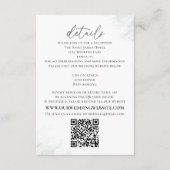 Carte D'accompagnement Elegant Eucalyptus Simple Website QR Code Détails (Devant)