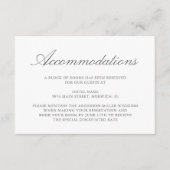 Carte D'accompagnement Elégant Eucalyptus Verdure Or Hébergements (Devant)