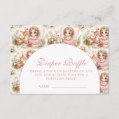 Carte D'accompagnement Elegant Fairy Baby Shower Diapper Raffle (Devant)