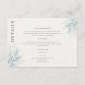 Carte D'accompagnement Élégant feuillage Détails modernes (Devant)