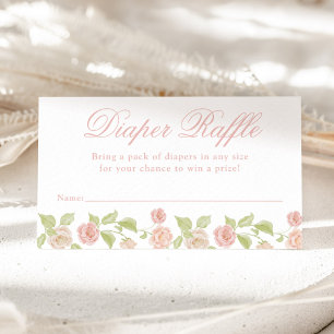 Carte D'accompagnement Élégant feuilleté floral rose enchanté