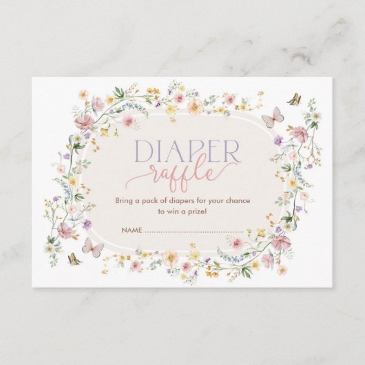 Carte D'accompagnement Élégant Fleur sauvage de printemps Jardin Barbon R (Devant)