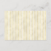 Carte D'accompagnement Elegant Gold Pineapple Mariage Détails sur le clie (Dos)