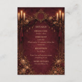 Carte D'accompagnement Elegant gothic halloween wedding (Devant)