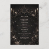 Carte D'accompagnement Elegant gothic halloween wedding (Devant)