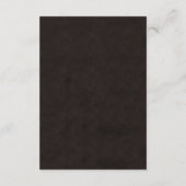 Carte D'accompagnement Elegant gothic halloween wedding (Dos)