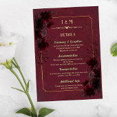Carte D'accompagnement Elegant Gothic Romance Wedding Enclosure Card