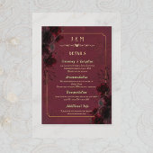 Carte D'accompagnement Elegant Gothic Romance Wedding Enclosure Card