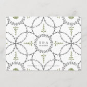 Carte D'accompagnement Élégant hébergement de mariage classique vintage (Dos)