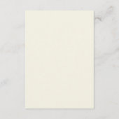Carte D'accompagnement Elegant Ivory Cream Minimalist Wedding (Dos)