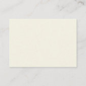 Carte D'accompagnement Elegant Ivory Cream Minimalist Wedding (Dos)