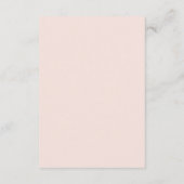 Carte D'accompagnement Elégant jardin fleuri | Réception de mariage Paste (Dos)