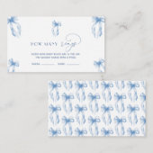 Carte D'accompagnement Élégant jeu de bague "Devine comment" avec un nœud (Devant / Derrière)