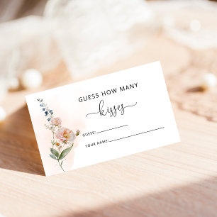 Carte D'accompagnement Elégant Jeu de Fête des mariées Fleurs Jardin