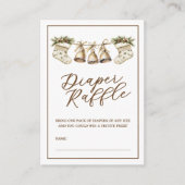 Carte D'accompagnement Élégant Joyeux Petit Baby shower Déchet Raffle (Devant)