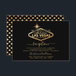 Carte D'accompagnement Elégant Las Vegas Destination Mariage Réception<br><div class="desc">Célébrez dans le style avec ces cartes de réception de mariage modernes et très tendance. Ce design est facile à personnaliser avec votre libellé d'événement spécial et vos invités seront ravis quand ils reçoivent ces cartes fabuleuses. Les éléments correspondants se trouvent dans la collection.</div>