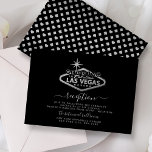 Carte D'accompagnement Elégant Las Vegas Destination Mariage Réception<br><div class="desc">Célébrez dans le style avec ces cartes de réception de mariage modernes et très tendance. Ce design est facile à personnaliser avec votre libellé d'événement spécial et vos invités seront ravis quand ils reçoivent ces cartes fabuleuses. Les éléments correspondants se trouvent dans la collection.</div>