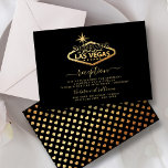 Carte D'accompagnement Elégant Las Vegas Destination Mariage Réception<br><div class="desc">Célébrez dans le style avec ces cartes de réception de mariage modernes et très tendance. Ce design est facile à personnaliser avec votre libellé d'événement spécial et vos invités seront ravis quand ils reçoivent ces cartes fabuleuses. Les éléments correspondants se trouvent dans la collection.</div>
