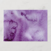 Carte D'accompagnement Elégant Laver couleur violet Réception Ultra Viole (Dos)